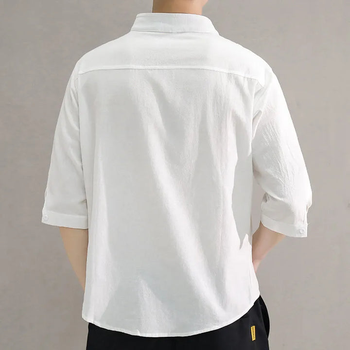 Men's Algarve Cotton Shirt – Relaxed Fit Casual Summer Staple – view 6