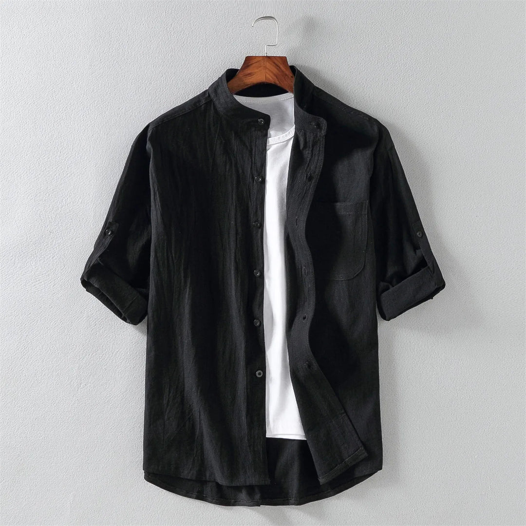 Men's Algarve Cotton Shirt – Relaxed Fit Casual Summer Staple – view 2