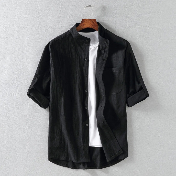 Men's Algarve Cotton Shirt – Relaxed Fit Casual Summer Staple – view 2