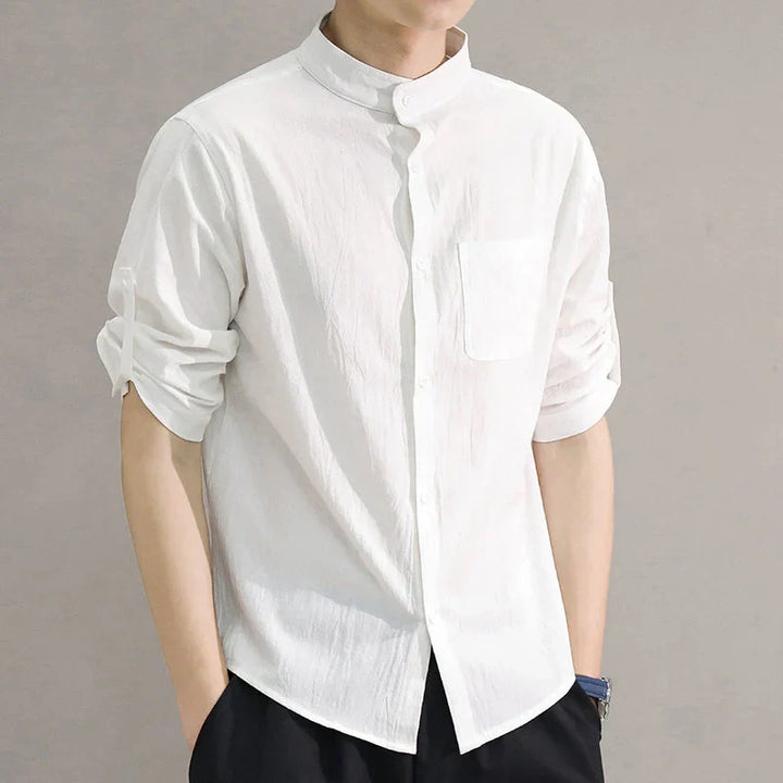 Men's Algarve Cotton Shirt – Relaxed Fit Casual Summer Staple – view 5