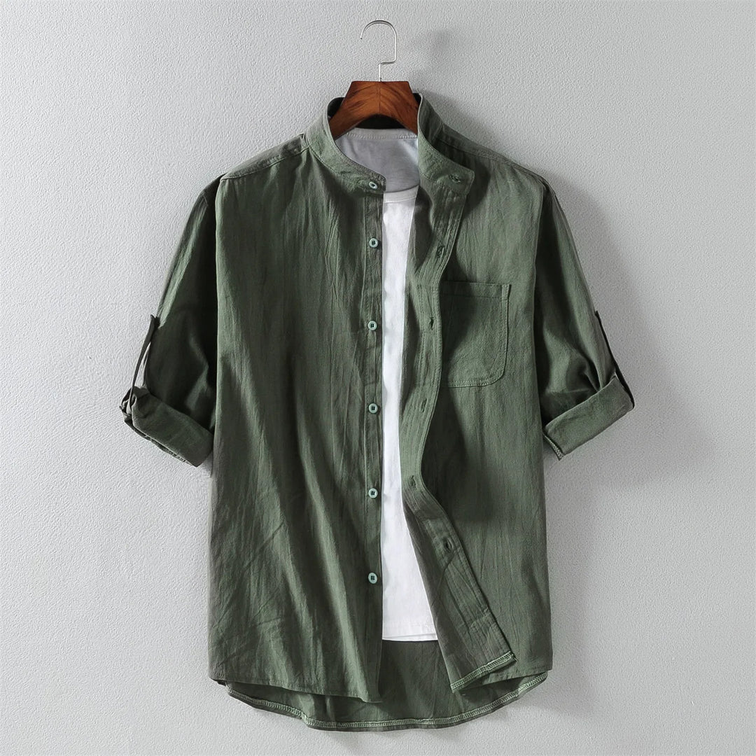 Men's Algarve Cotton Shirt – Relaxed Fit Casual Summer Staple