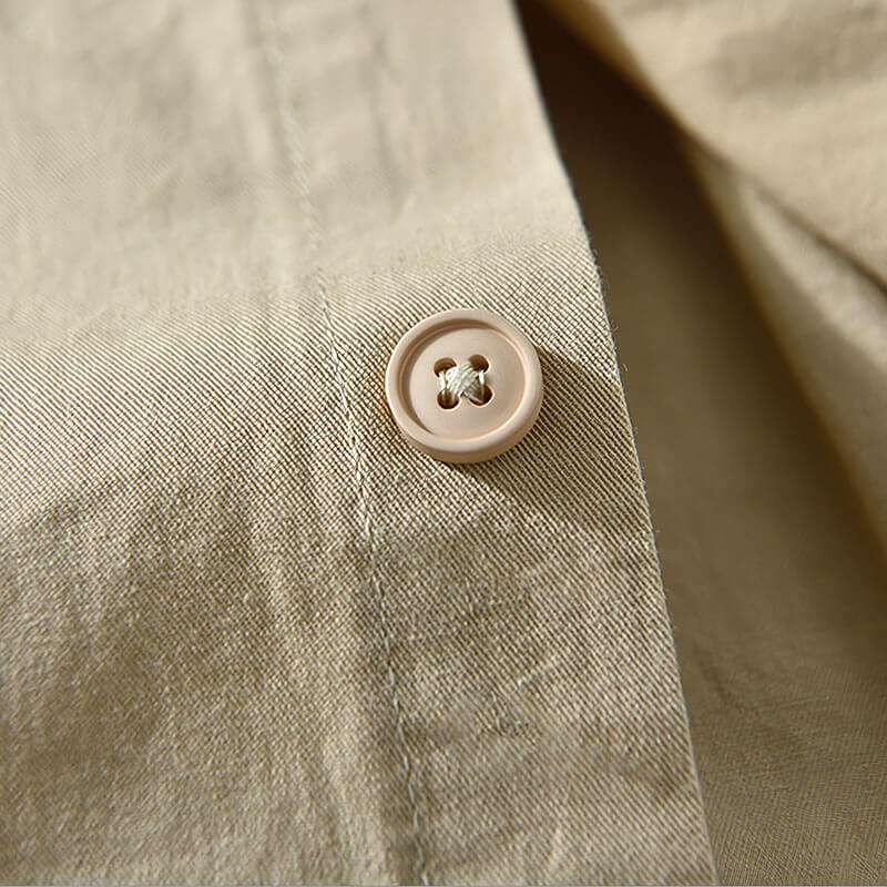 Men's Cotton Button-Down Shirt – Lisbon Relaxed Everyday Layer – view 9