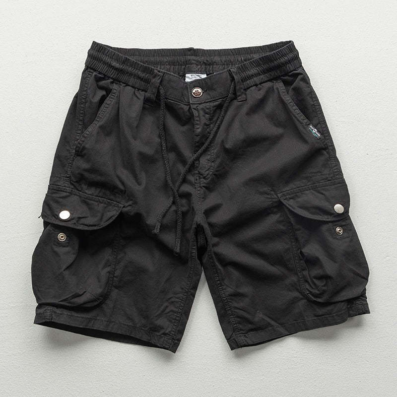 Men's Lightweight Cargo Shorts – Stretch Waist Walking Shorts – view 2