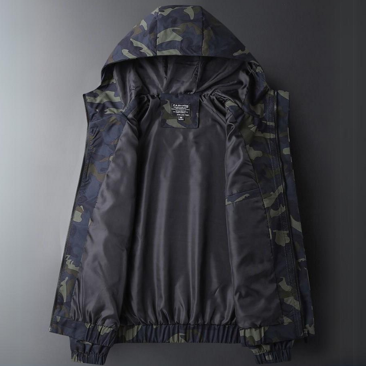 Men's Camo Windbreaker Jacket – Lightweight Water-Resistant Shell – view 3