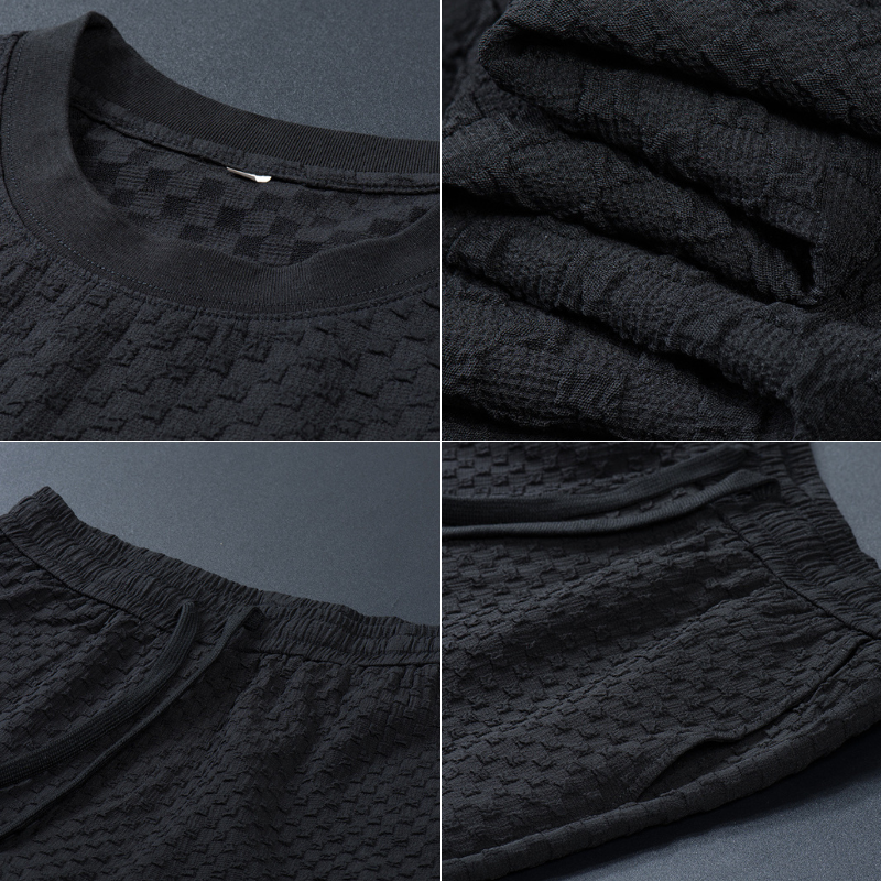 Capri Men's Waffle Knit Loungewear Set – Two-Piece Co-ord – view 5