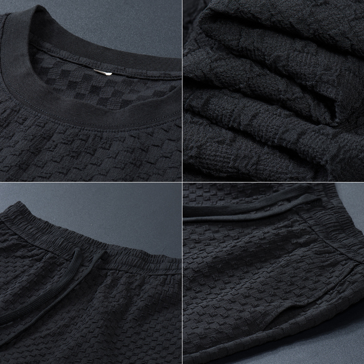 Capri Men's Waffle Knit Loungewear Set – Two-Piece Co-ord – view 5