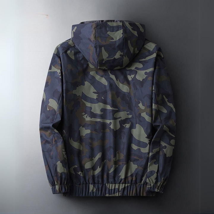 Men's Camo Windbreaker Jacket – Lightweight Water-Resistant Shell – view 2