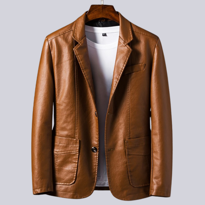 Men's Premium Leather Jacket – Cotton-Lined Everyday Classic