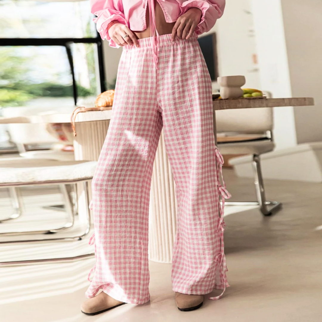 Women's Paname Side-Tie Lounge Trousers – Soft Loungewear – view 3