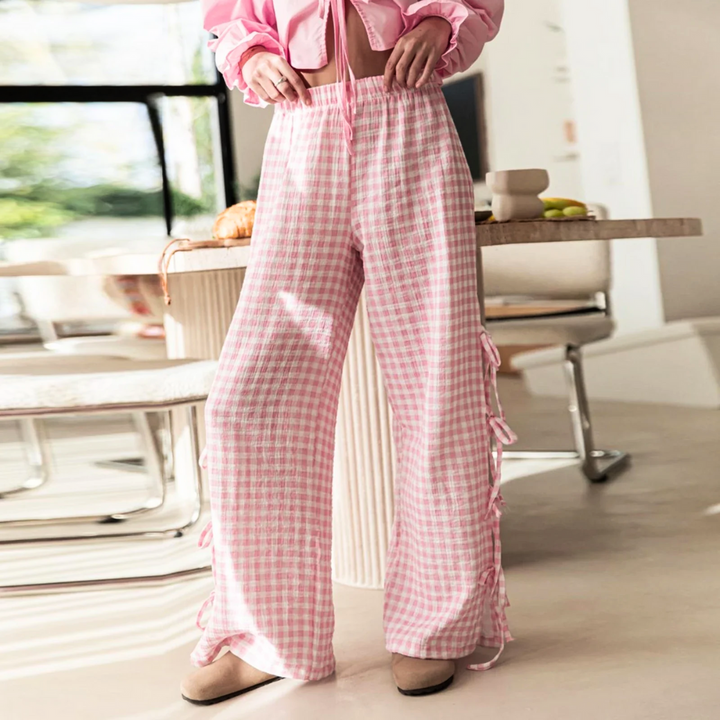 Women's Paname Side-Tie Lounge Trousers – Soft Loungewear – view 3