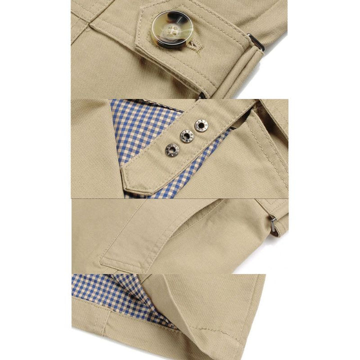 Men's Cotton Trench Coat – Single-Breasted Classic Mac – view 4