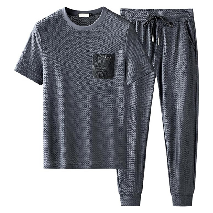 Men's Jacquard Knit Lounge Set – Premium Loungewear Co-ord – view 11
