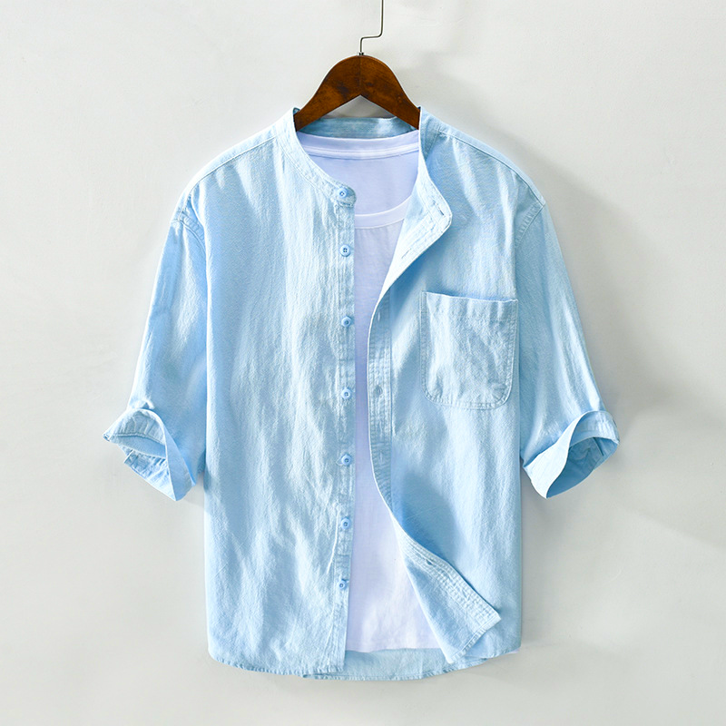 Sardinia Men's Pure Linen Shirt – Breathable Resort Style
