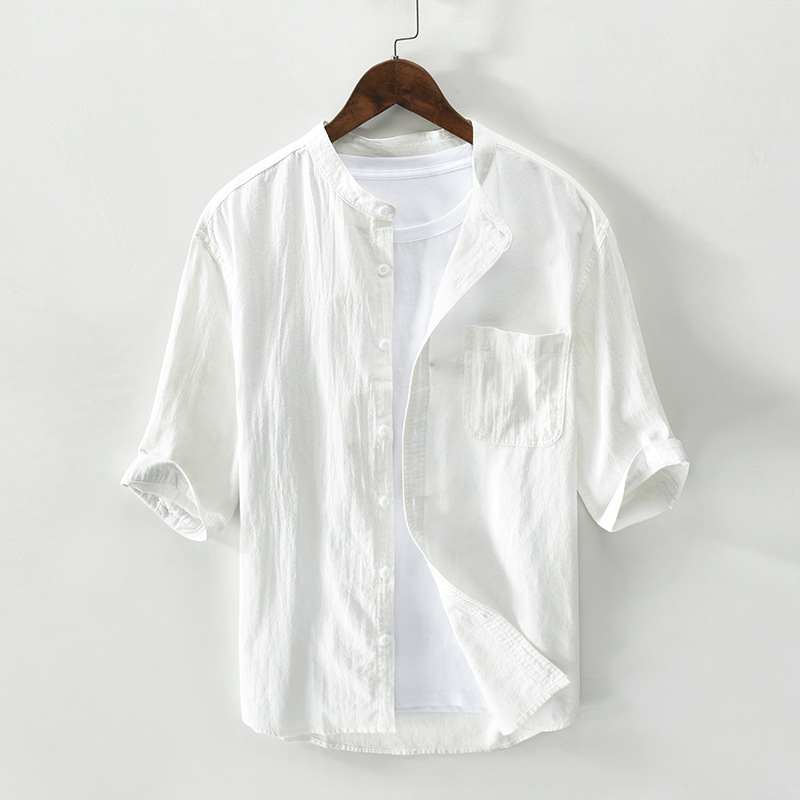 Sardinia Men's Pure Linen Shirt – Breathable Resort Style – view 7