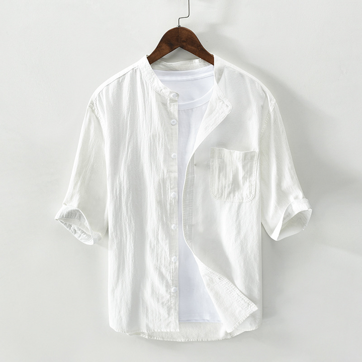 Sardinia Men's Pure Linen Shirt – Breathable Resort Style – view 7