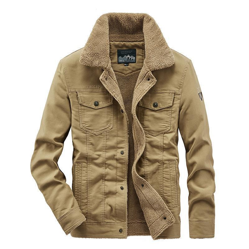 Men's Fortress Padded Cotton Military Jacket – Fleece Lined – view 3