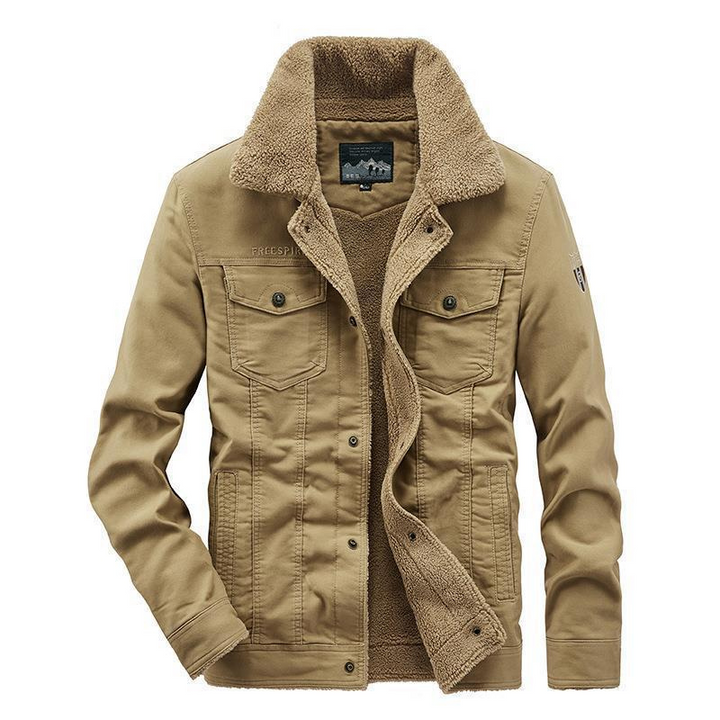 Men's Fortress Padded Cotton Military Jacket – Fleece Lined – view 3