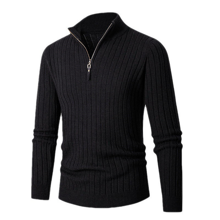 Men's Zephyr Cashmere Half-Zip Jumper – Soft Knit Funnel Neck – view 4