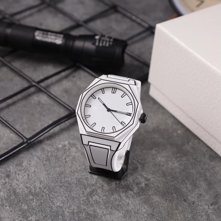 Unisex 3D Outline Watch with Silicone Strap – Water Resistant – view 8