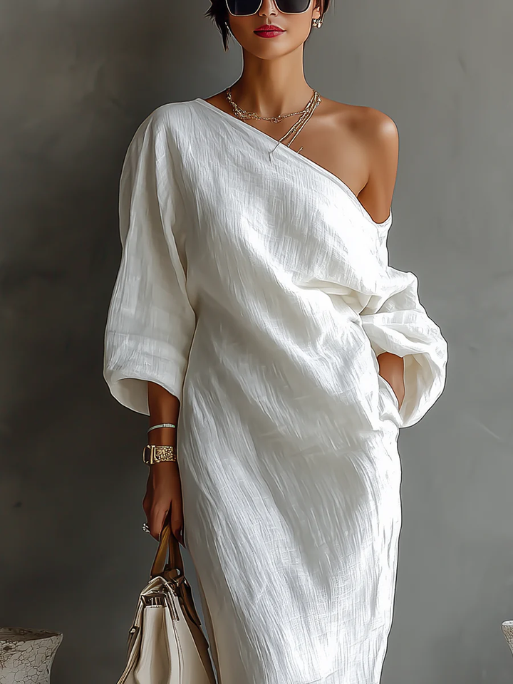 Women's Elegant One-Shoulder Maxi Dress - Perfect for Summer Occasions