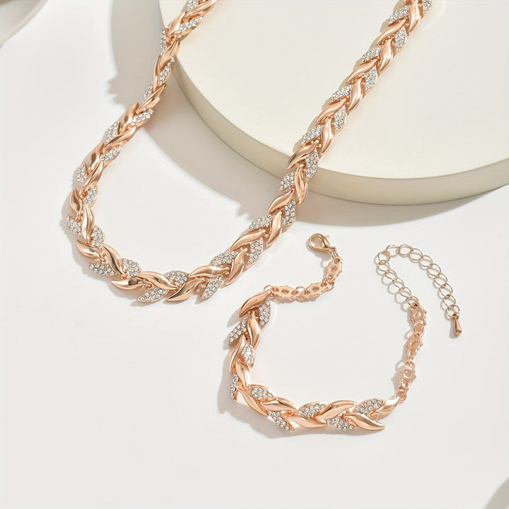 Women's Rhinestone Fish Tail Jewelry Set – Everyday Elegance