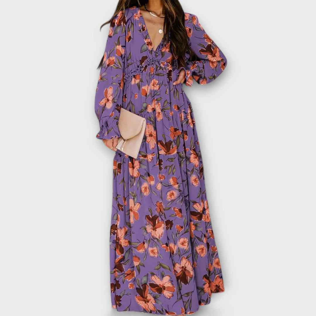 Women's Floral Maxi Dress – Elegant, Versatile Day-to-Night