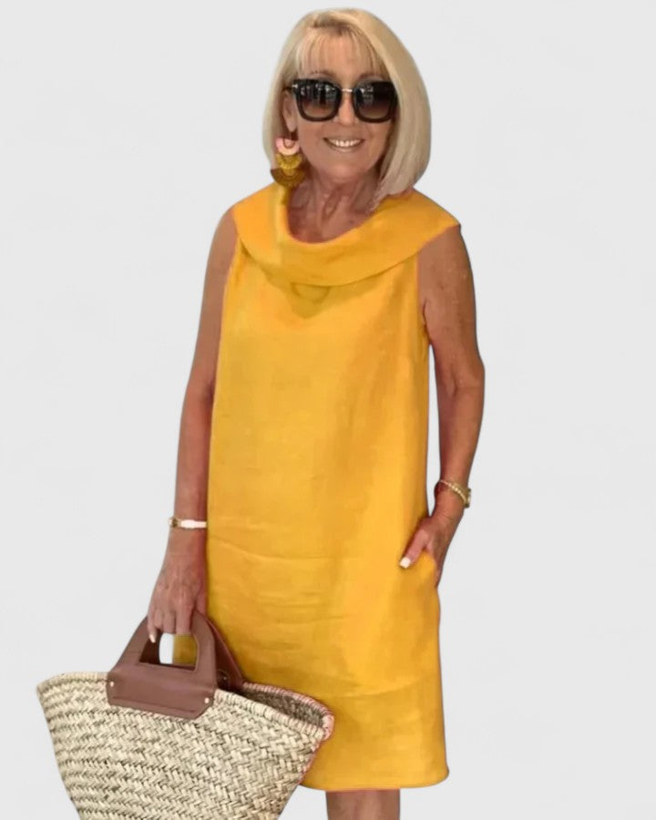 Women's Kim Straight Cut Dress - Elegant Everyday Layer-Friendly Style