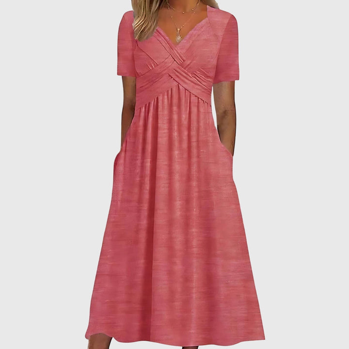Women's Viola Midi Dress - Flattering Tummy Control for Every Occasion
