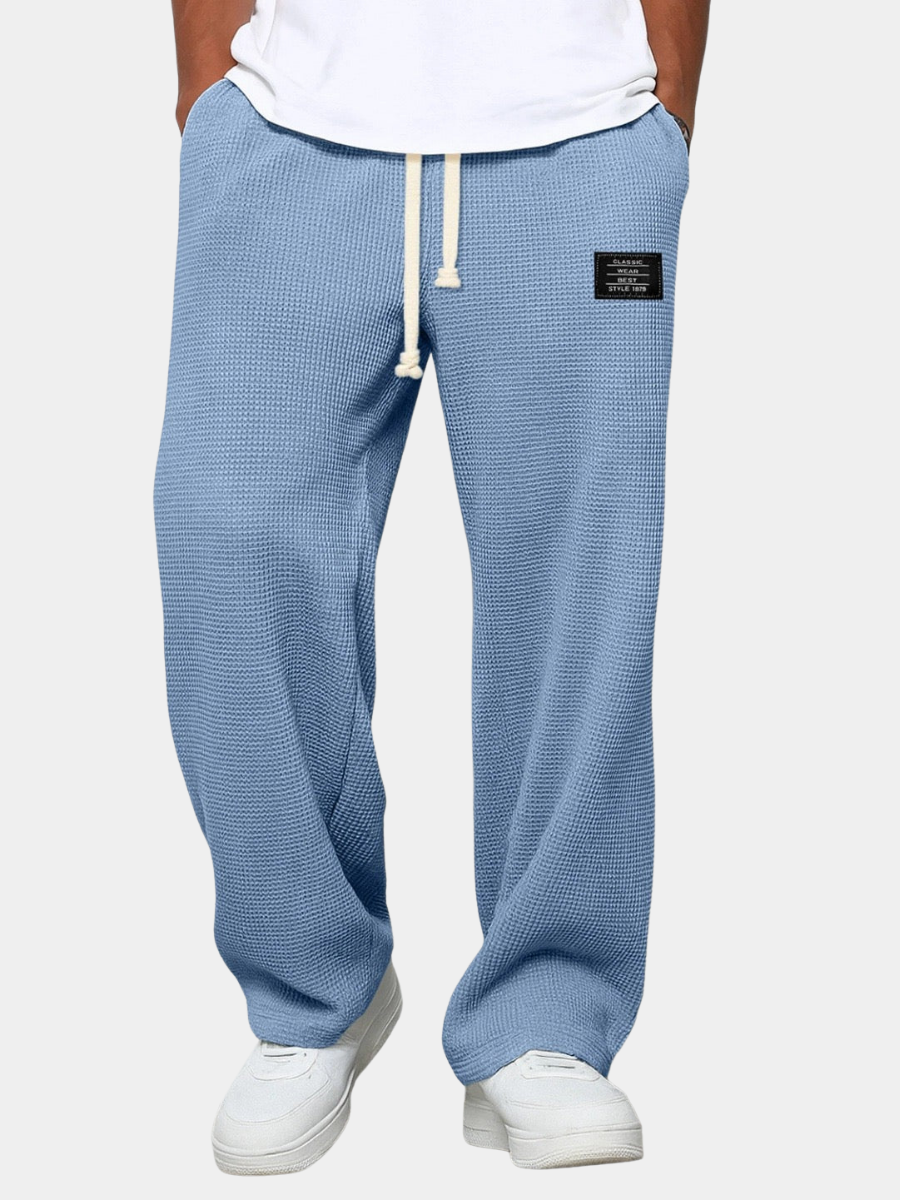 Men's Sam Relaxed Fit Lounge Trousers – Soft Waffle Comfort