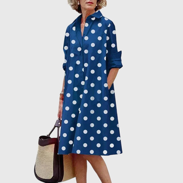 Women's Elegant Dress with Pockets - Everyday Chic