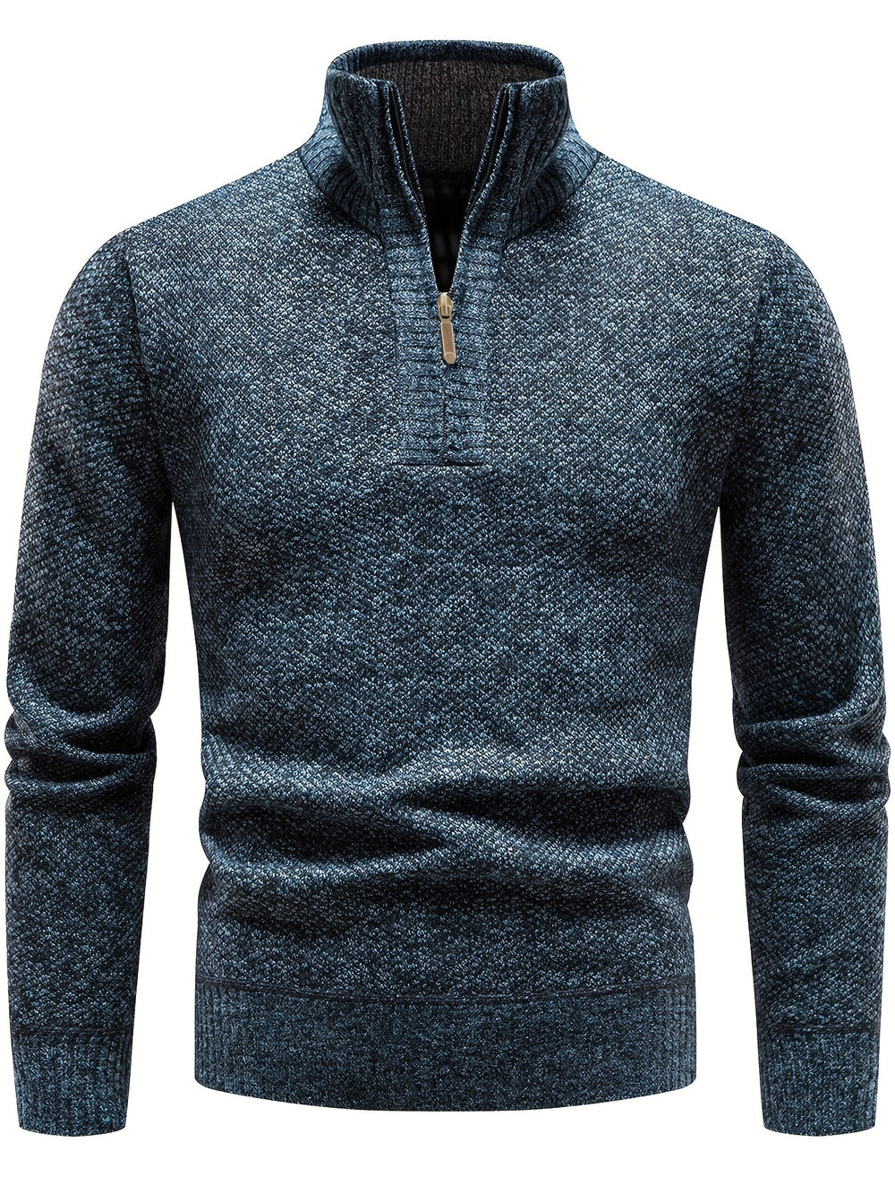 Men's Soft Ribbed Knit Jumper – Relaxed Fit Everyday Layer