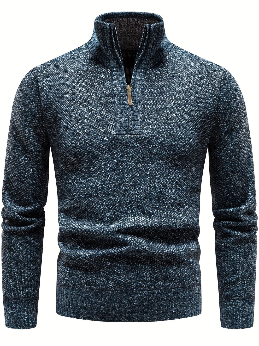 Men's Soft Ribbed Knit Jumper – Relaxed Fit Everyday Layer