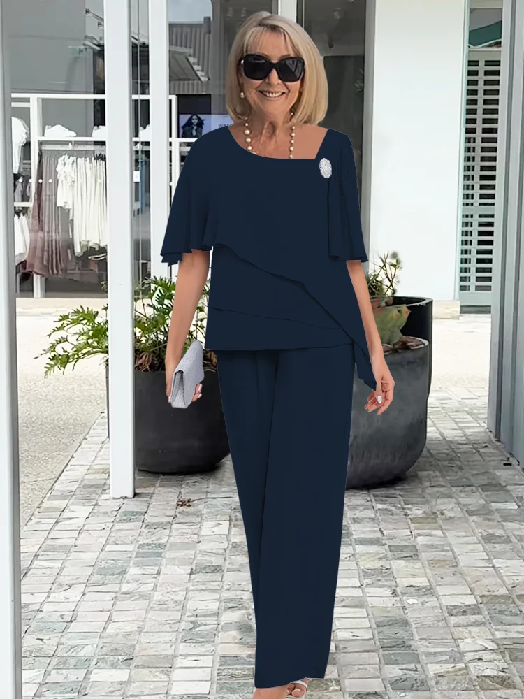 Women's Elizabeth Two Piece Elegant Pants Set - Summer Style
