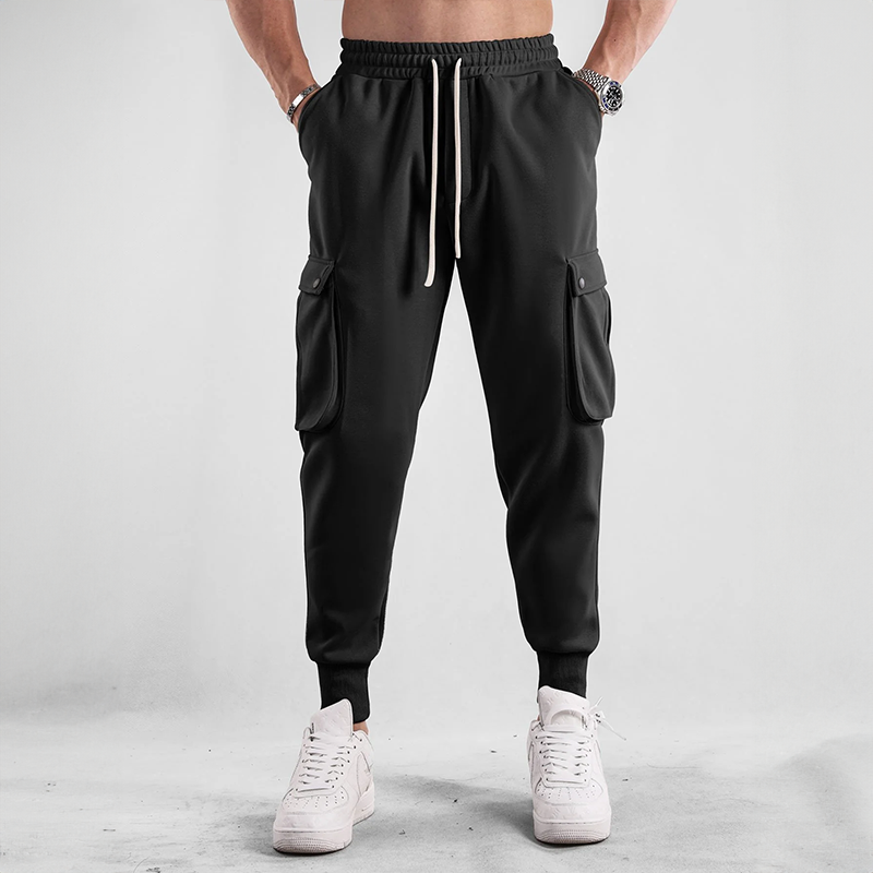 Men's Cotton Cargo Joggers – Urban Flex Stretch Comfort Fit – view 6