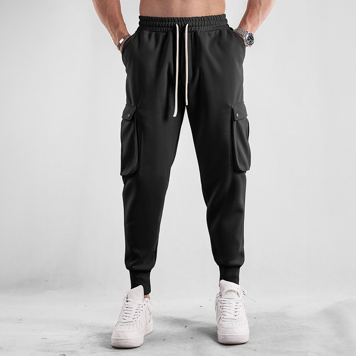 Men's Cotton Cargo Joggers – Urban Flex Stretch Comfort Fit – view 6