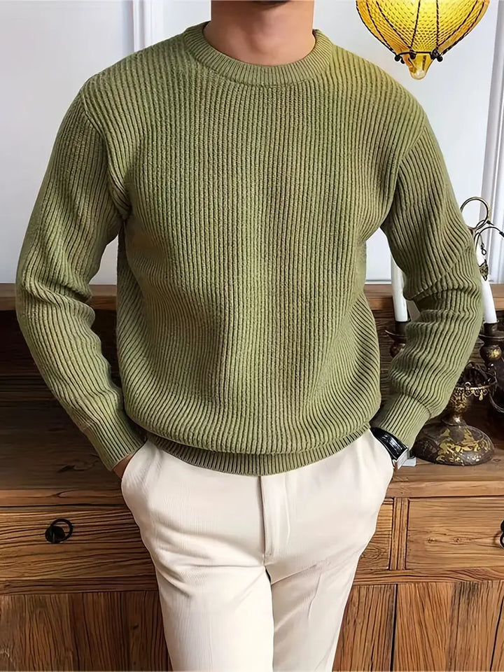 Milan Men's Crew Neck Knit Jumper – Soft Everyday Knitwear – view 7