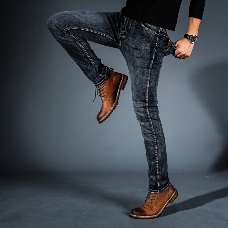 Men's Stretch Denim Jeans – Organic Cotton Slim Everyday Fit – view 5