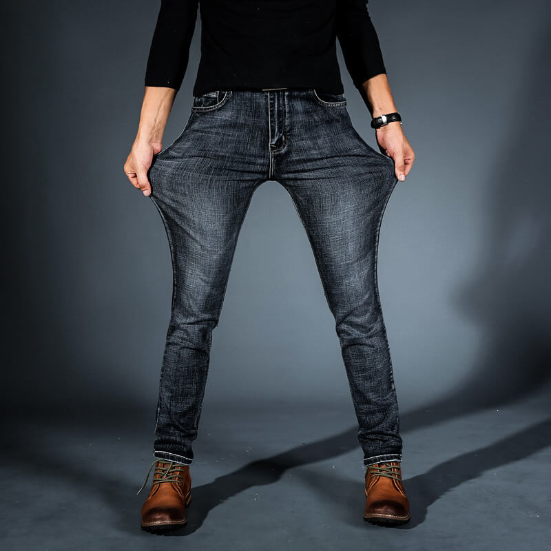 Men's Stretch Denim Jeans – Organic Cotton Slim Everyday Fit – view 3