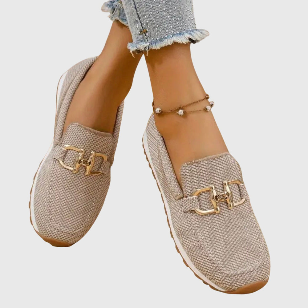 Women's Susana Orthopedic Loafers - Everyday Comfort with Gold