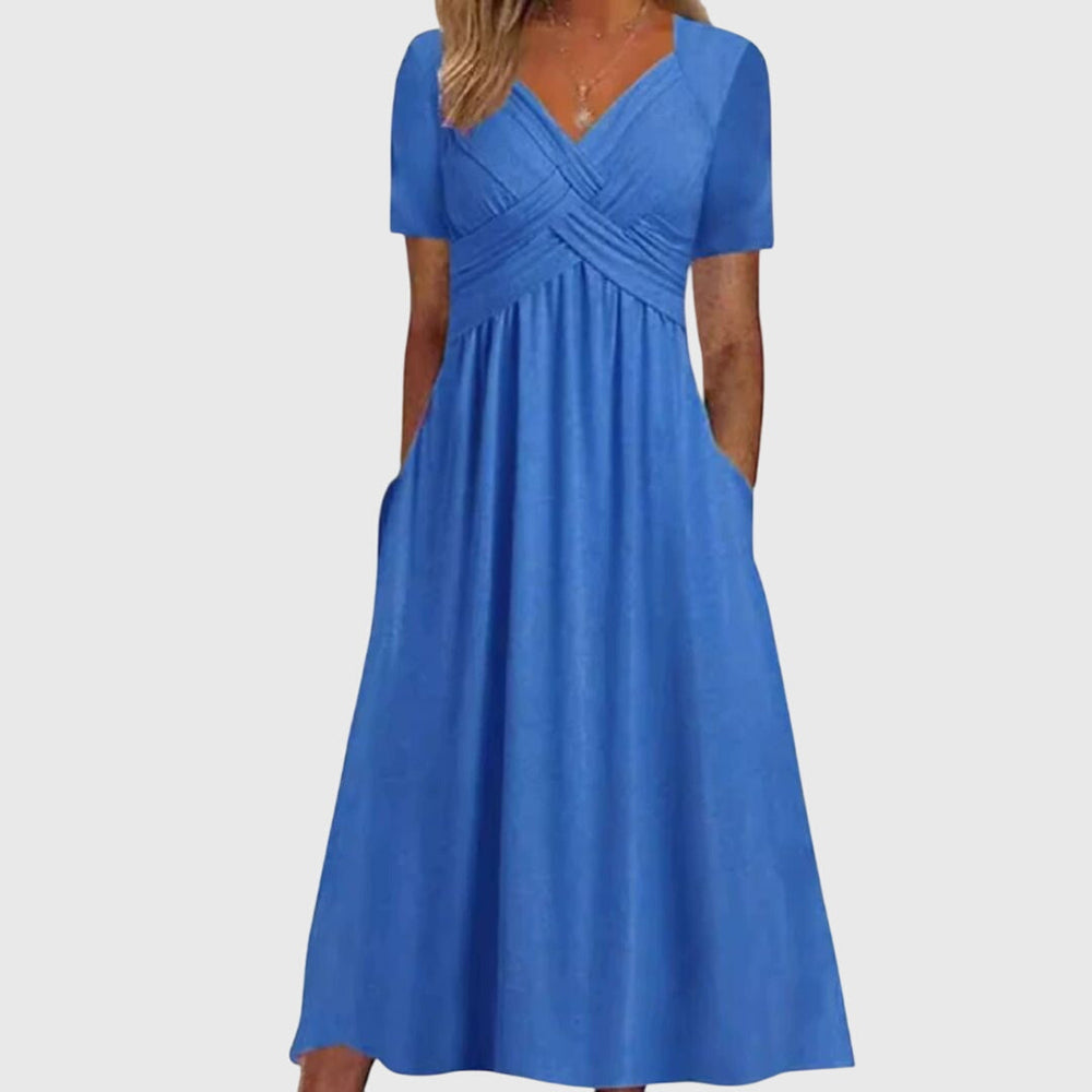 Women's Amanda Flattering Fit & Flare Dress - Effortless Elegance