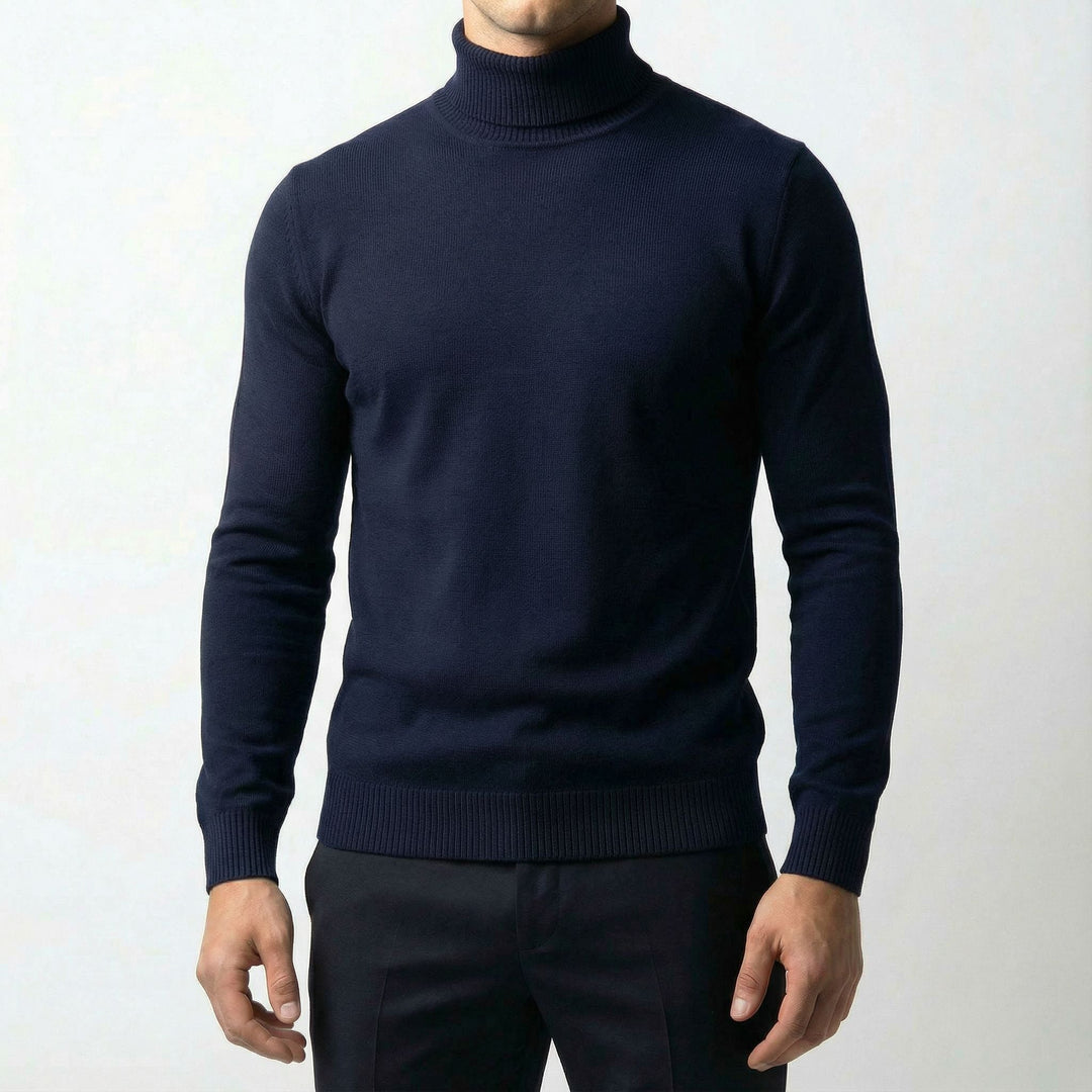 Men's Merino Wool Turtleneck Jumper – Warm Winter Knit – view 10