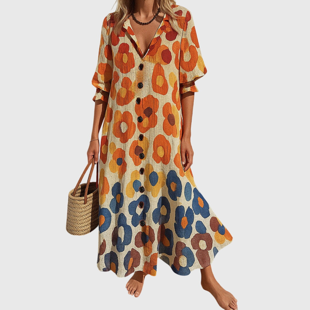 Women's Bohemian Lace Dress - Elegant Slimming Silhouette