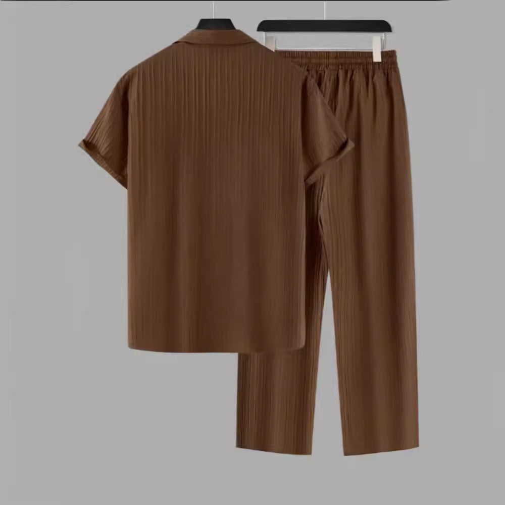 Men's Linen Blend Two-Piece Set – Relaxed Summer Co-Ord – view 4