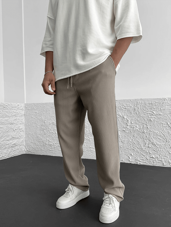 Men's Finn Ribbed Knit Joggers – Relaxed Fit Casual Trousers – view 9