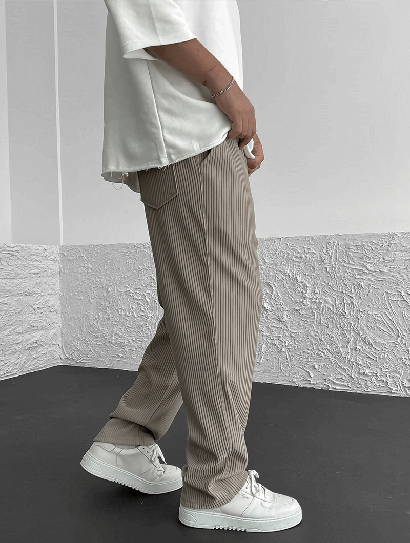 Men's Finn Ribbed Knit Joggers – Relaxed Fit Casual Trousers – view 10