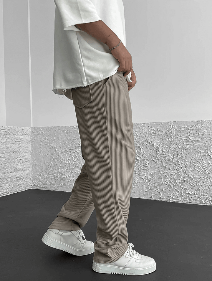 Men's Finn Ribbed Knit Joggers – Relaxed Fit Casual Trousers – view 10
