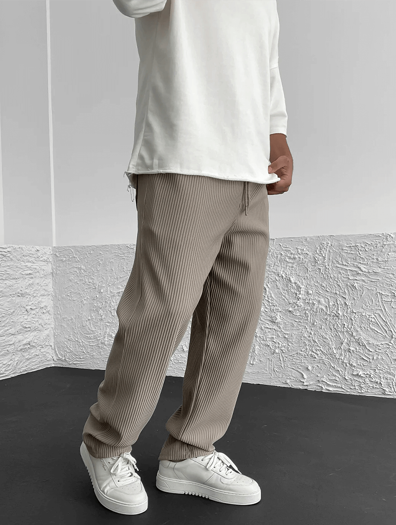 Men's Finn Ribbed Knit Joggers – Relaxed Fit Casual Trousers – view 11