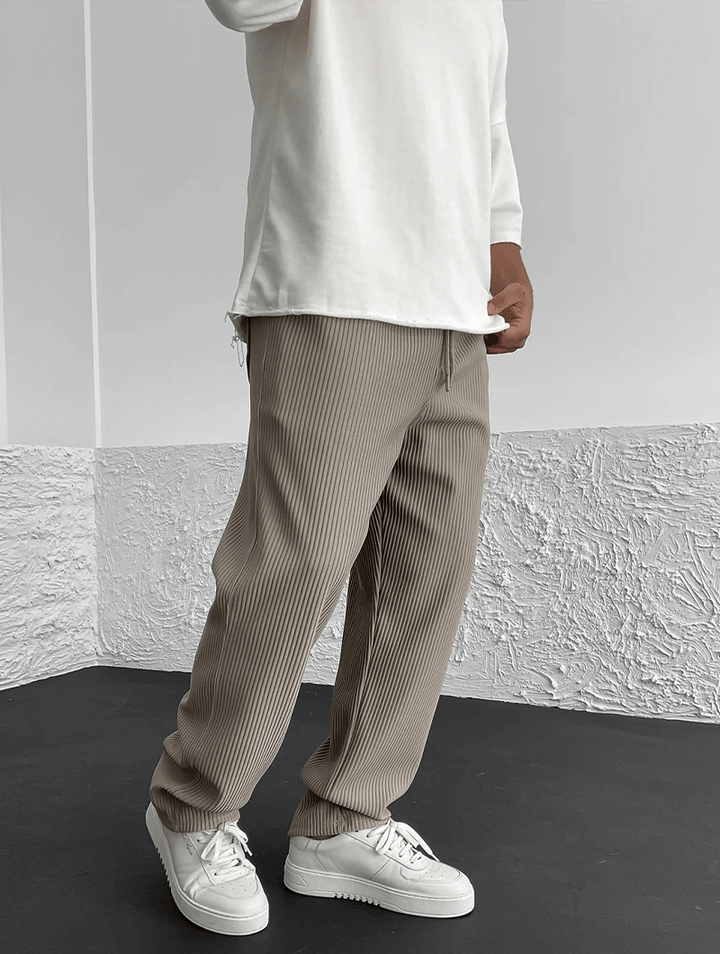 Men's Finn Ribbed Knit Joggers – Relaxed Fit Casual Trousers – view 11