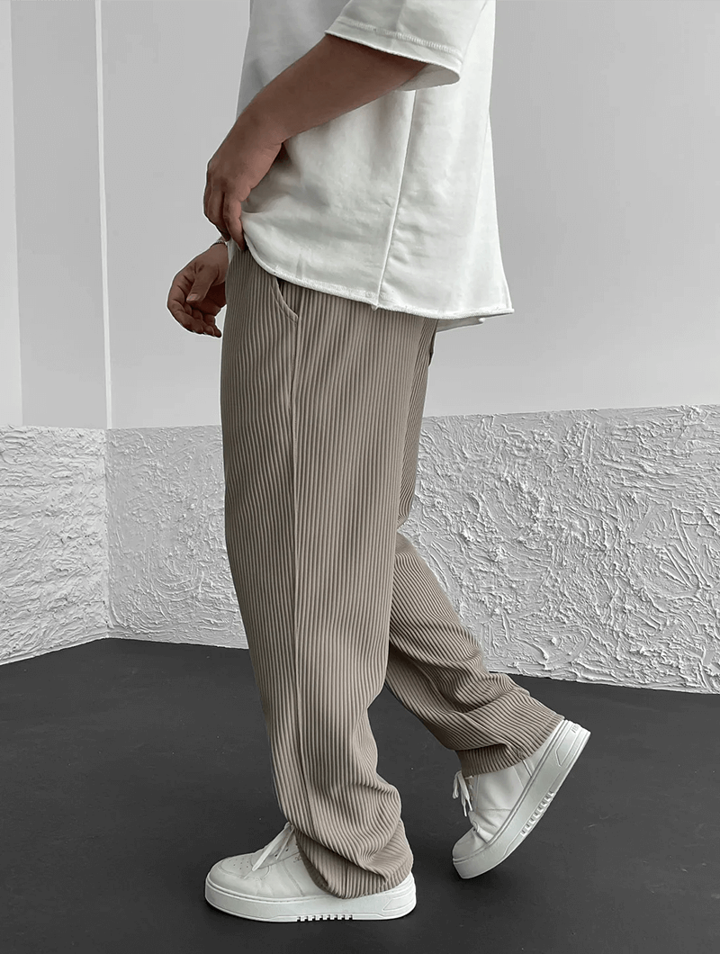 Men's Finn Ribbed Knit Joggers – Relaxed Fit Casual Trousers – view 12
