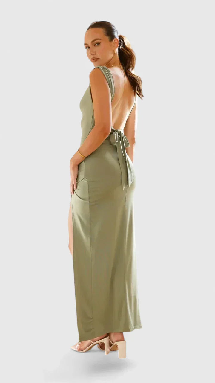 Women's Elegant Maxi Dress - Versatile Day to Night Style